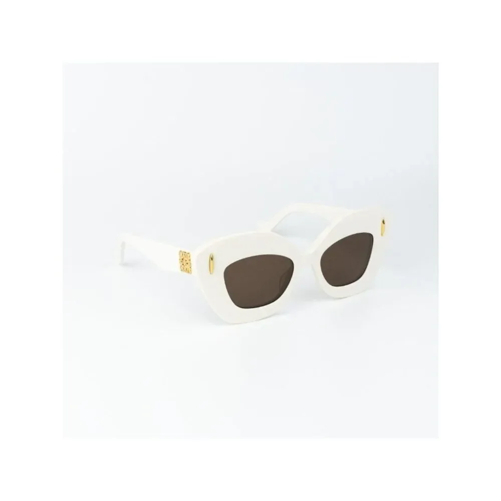 Loewe Women Sunglasses Ivory Brown Cat Eye LW40127I ANAGRAM  display picture 3